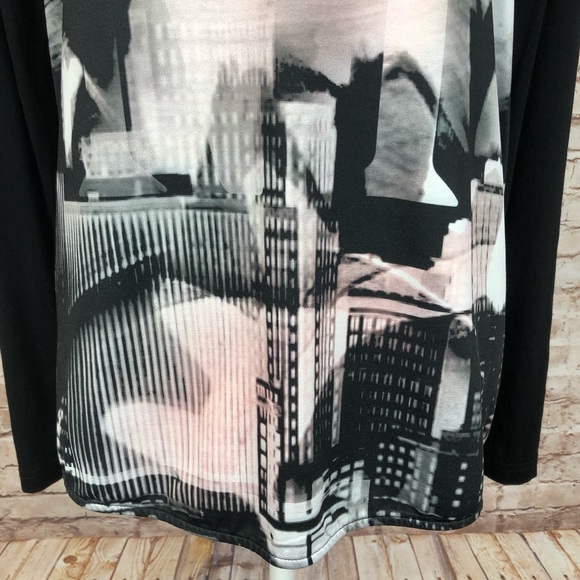 Gerry Weber Size 12 New York Floral Long Sleeve Top EUC - Picture 5 of 9